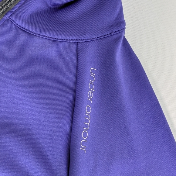 Under Armour Women's size Small Full Zip Jacket Purple Slim Fit Pockets Outdoor - Picture 10 of 11